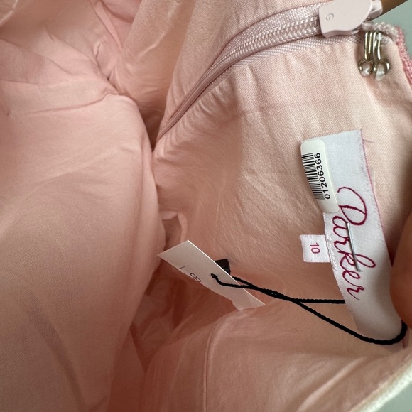 Parker Pink and White Striped Mini Dress - Picture 7 of 11